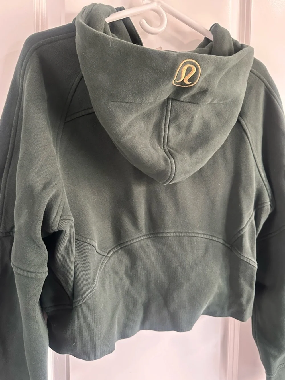 Lulu Lemon Dark Green Half-Zip Scuba M/L - Picture 6 of 8
